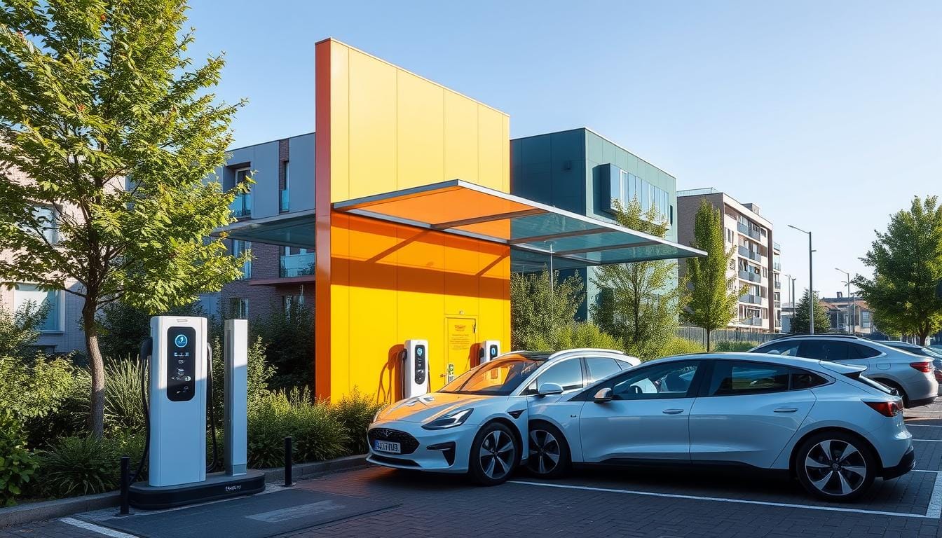 Installation de borne de recharge pour véhicule électrique à Harfleur