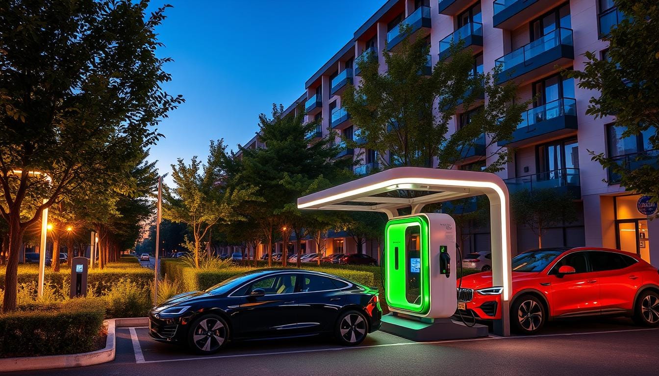 Installation de borne de recharge pour véhicule électrique à Montivilliers